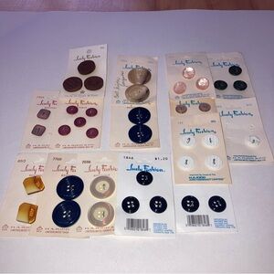 Assorted Buttons: Elan and Lady Fashion Vintage sewing projects